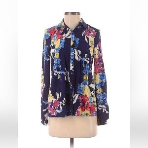 Yumi Kim 100% Silk Floral Blouse